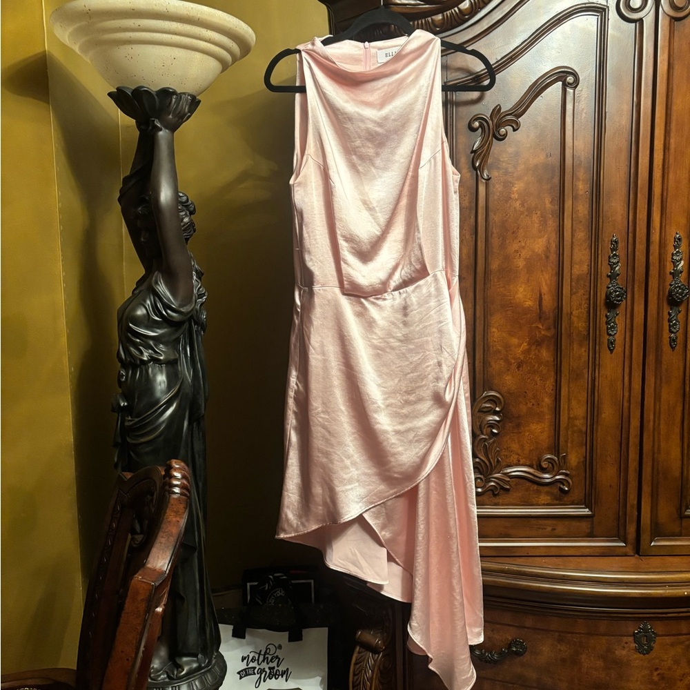 Elliatt Blush Asymmetrical Dress